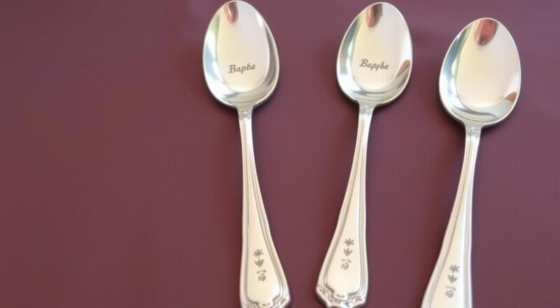 srebrne kašičice za krštenje sa gravurom srebrne kašičice za krštenje sa gravurom